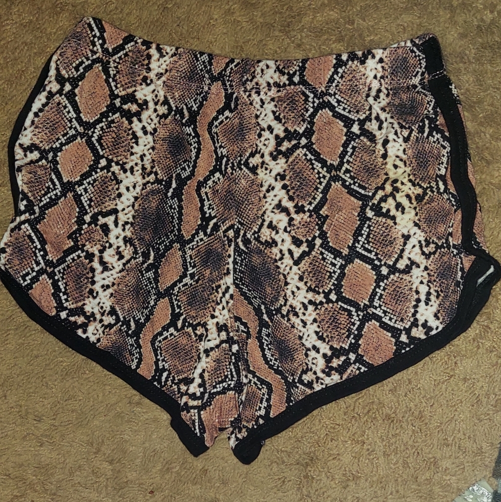 Women's Snake Print Shorts